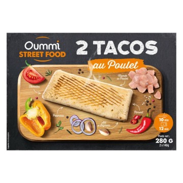 OUMMI TACOS POULET X2 180GR