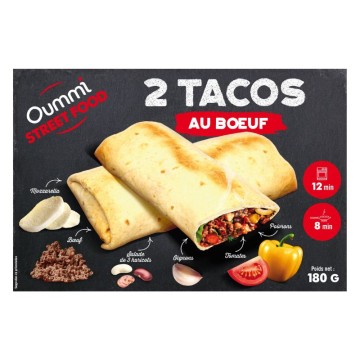 OUMMI TACOS BOEUF X2 180GR