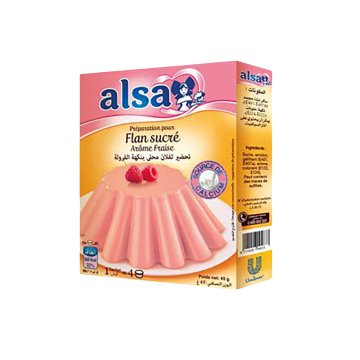 ALSA FLAN FRAISE 45GR
